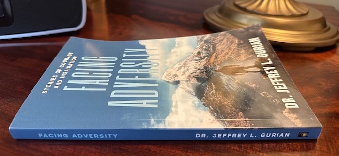 Gary's nightstand book in October is "Facing Adversity" by Dr. Jeffrey L. Gurian